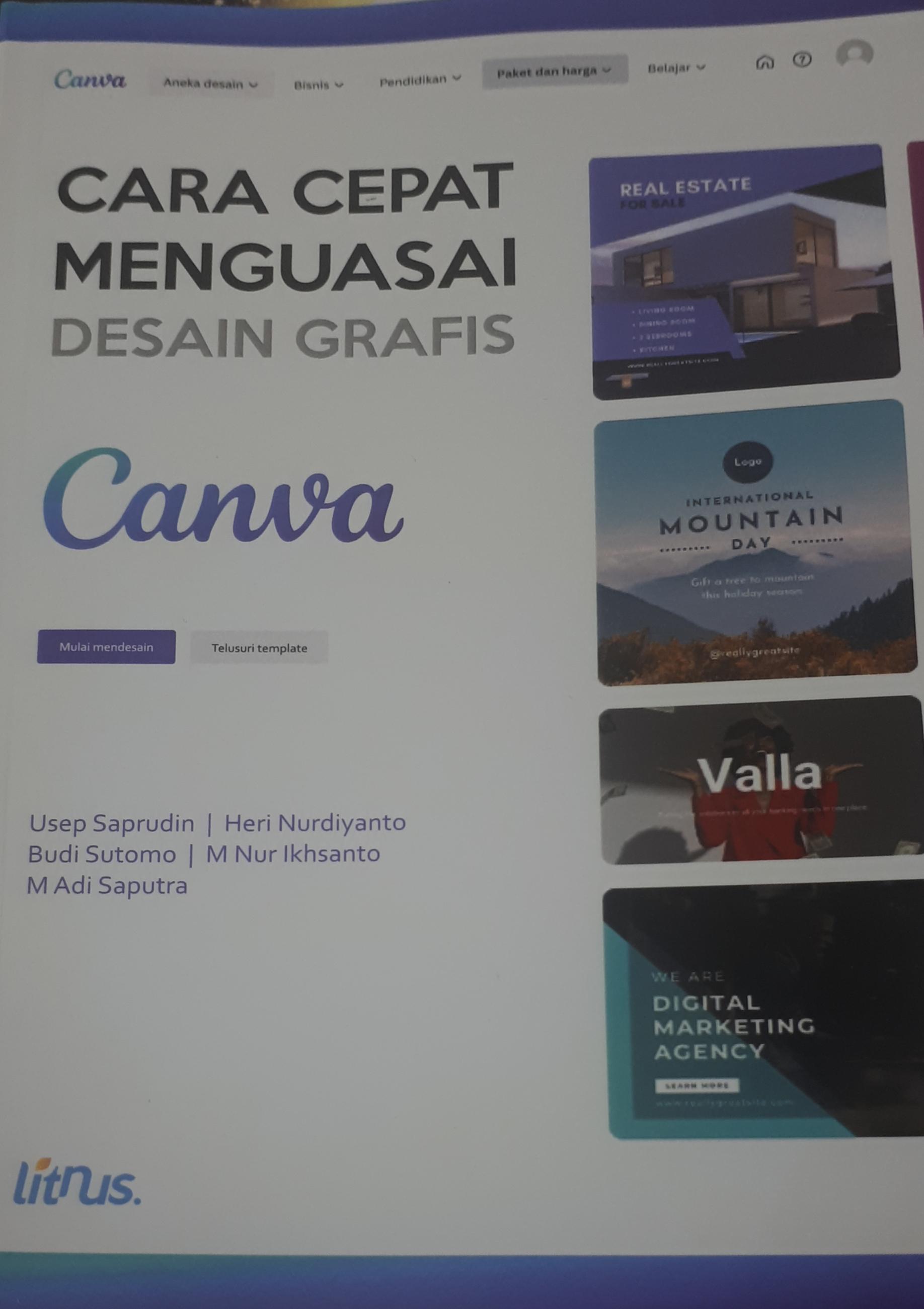 Cara Cepat Menguasai Desain Grafis Canva karya Usep Saprudin